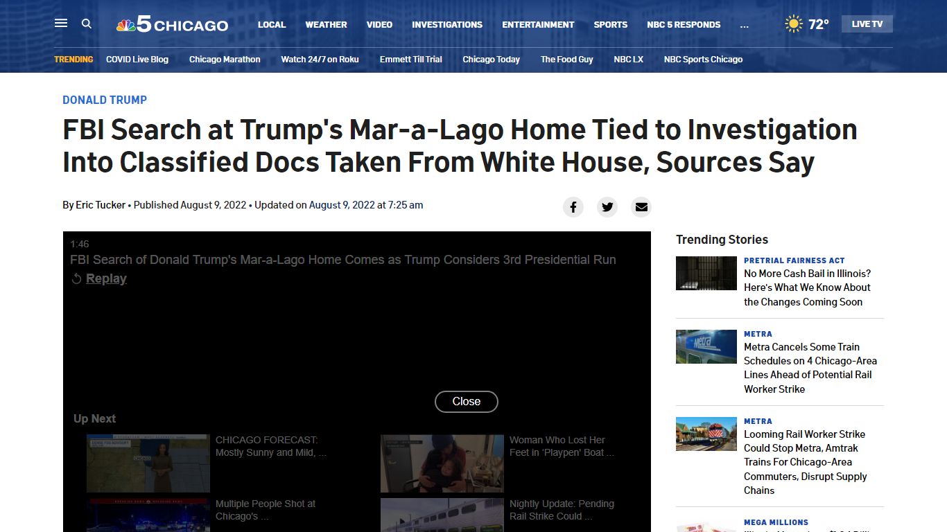 FBI Search at Trump’s Mar-a-Lago Home Tied to Investigation Into ...